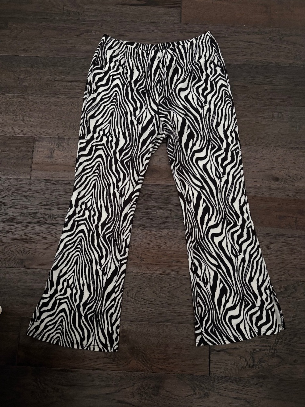 Zebra Print Flare Leggings